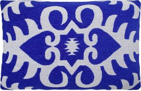 House Doctor Bavlnený poťah na vankúš Amici Blue 60 x 40 cm