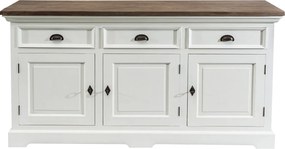 Komoda Brighton 180 x 55 x 95 cm white&amp;natural grey