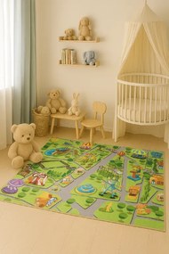 Detský koberec KIDS obdĺžnikový z polyesteru – jemný a odolný Rozmer: 80x150 cm