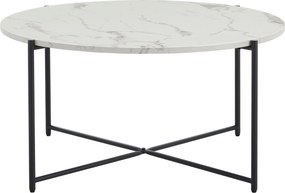 XXXLutz KONFERENČNÝ STOLÍK, čierna, biela, kov, kompozitné drevo, 83/83/40 cm MID.YOU - Stolíky do obývačky - 002798005701