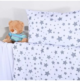 Obliečky detské bavlnené Sky biele EMI, Detský set 90x130 + 45x65