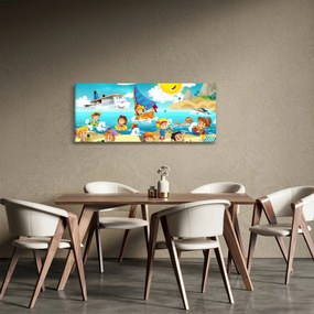 Obraz - Deň na pláži (120x50 cm)