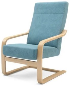 Fínske kreslo tyrkysové BAKU