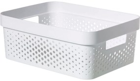 Curver Úložný box INFINITY 11l recyklovaný plast biely