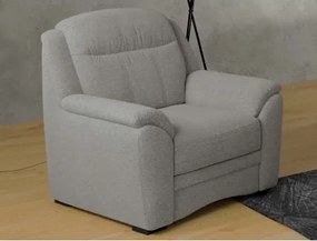 Kreslo Bruno, svetlo šedá látka%