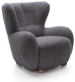 RELAXAČNÉ KRESLO PONCIO ROLF 08 ŠEDOHNEDÁ TMAVÁ