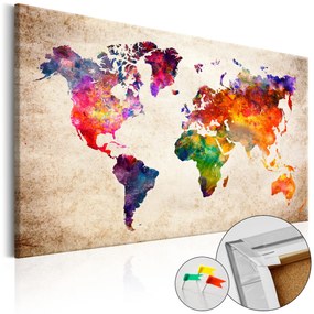 Artgeist Obraz na korku - Colourful Universe [Cork Map] Veľkosť: 90x60