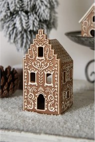 Porcelánový svícen perníková chaloupka Perníková chaloupka - 7*7*15 cm