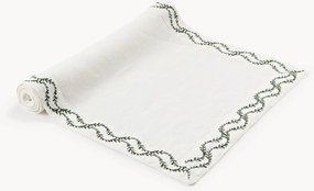 Behúň z vypraného ľanu's ručnou výšivkou Ivy