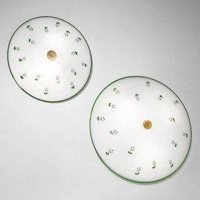 Kolarz 731.U14.4.21-Stropné svietidlo NONNA 4xE27/60W/230V pr. 54 cm zelená/mosadz