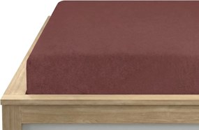 Froté plachta POLY tmavohnedé 90 x 200 cm