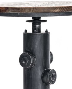 Kovový barový stôl Ruhr v industriálnom štýle - Strieborná