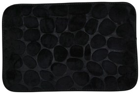 Bathroom Solutions Predložka do kúpeľne Stones, 40x60 cm, čierna