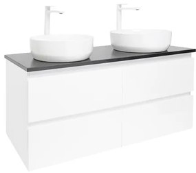 Kúpeľňová skrinka s umývadlom SAT B-Way 119x50x45 cm biely lesk BWAY2120WTK2BB, 1 ks