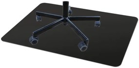 Podložka pod stoličku 120x90 cm čierna