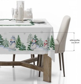 Vianočný obrus na stôl Vianočný stromček 934