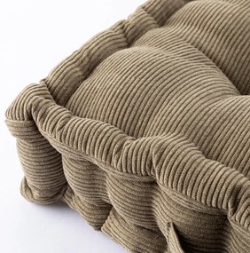 Sedací vankúš na zem DANDY manšestr khaki 1 ks