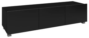 TV stolík/skrinka Brenali 150 BR04 (čierny + čierny lesk). Vlastná spoľahlivá doprava až k Vám domov. 1053840