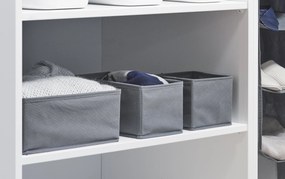 Organizér na oblečenie a spodnú bielizeň, 14x14x13cm, sivý NON-W