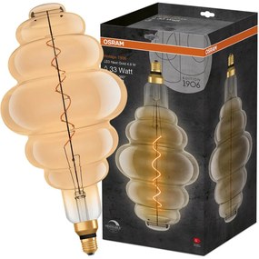 Dekoratívna LED žiarovka E27 NEST 4,8W = 33W 360lm 2200K Warm 320° Filament Dimmable OSRAM Vintage 1906