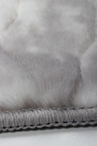 Koberec Rabbit 3D New Cawy GREY/SILVER rozmery koberec: 60x100 cm