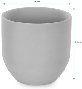 Tmavoružový keramický kvetináč SHIRE