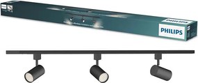 Philips - Bodové svietidlo v lištovom systéme EASYLINK 3xGU10/7W/230V 1m čierne