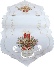 Obrus Červené sviečky 40 × 140 cm