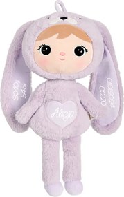 Mojkáčik - Bábika zajačik fialová 48 cm