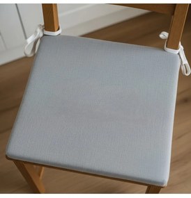 Sedák na stoličku svetlo sivý 40x40 cm EMI