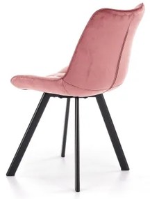 Jedálenská stolička COMORO, 1 ks, ružová