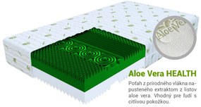 Wilsondo Vysoký antialergický penový matrac Derf 140x200 - poťah Aloe Vera