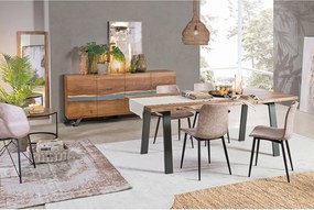 Oceľové závesné svietidlo v mosadznej farbe Amish – Bizzotto