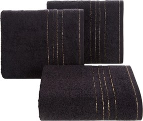 BAVLNENÝ UTERÁK GALA SADA 6KS 50X90 CM ČIERNA