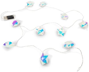 LED svetelná reťaz, opalizované hviezdy