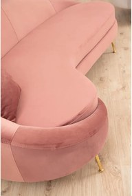 Svetloružová pohovka 255 cm Eses – Artie