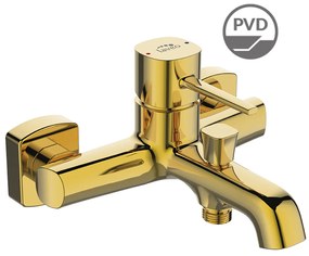 Laveo Pola, nástenná vaňová batéria, zlatá matná, LAV-BAP_G10B