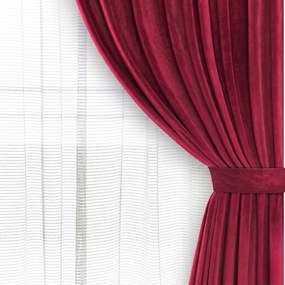 Velúrová šerpa SOFT VELVET červená 8x140 cm