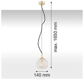 Argon 4200 - Luster na lanku OVIEDO 1xE27/15W/230V