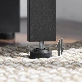 Rohový regál, industriálny dizajn, 5 políc, 159x34x34cm