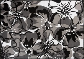 TA Koberec Z907D BLACK MAYA PP EYM Sivý Obdĺžnikový Rozmer: 250x350 cm
