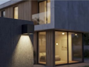 Kanlux 28996-LED Solárne nástenné svietidlo REKA LED/3W/230V 3000/4000/6500K IP65 čierna