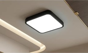 BRILAGI-LED kúpeľňové stropné svietidlo so senzorom ZENNA LED/18W/230V 28,5x28,5 cm IP44 čierne