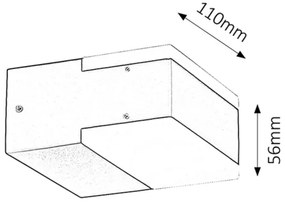 Rabalux 8060 - LED Vonkajšie nástenné svietidlo BONA 2xLED/4,5W