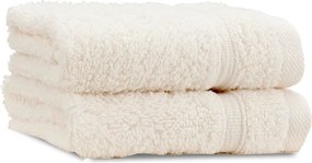 Krémové froté bavlnené uteráky v súprave 2 ks 30x30 cm Zero Twist – Catherine Lansfield