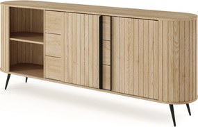Komoda Luvio 196 cm so zásuvkami - dub cremona