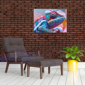 Obraz - Sfarbený chameleón (70x50 cm)