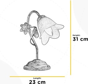 ONLI - Stolná lampa BOTTON DORO 1xE14/6W/230V