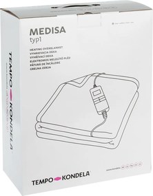 Elektrická vyhrievacia deka MEDISA, vínová