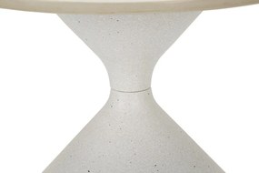 Odkladací stolík biely 42 cm mramor/biely